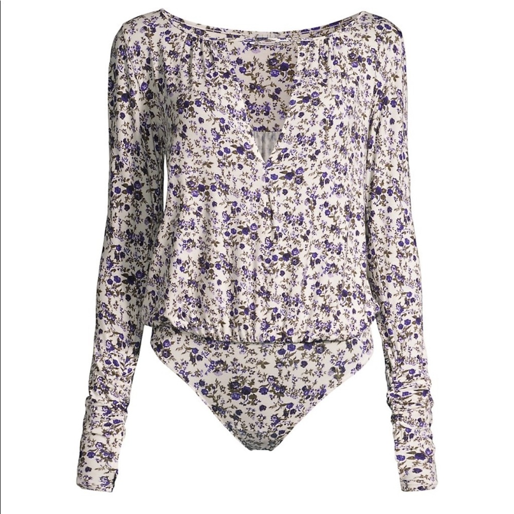 Free people floral bodysuit